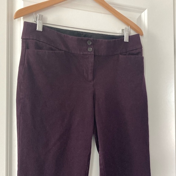 LOFT 10 TALL Zoe Boot Cut pants purple - Picture 6 of 12